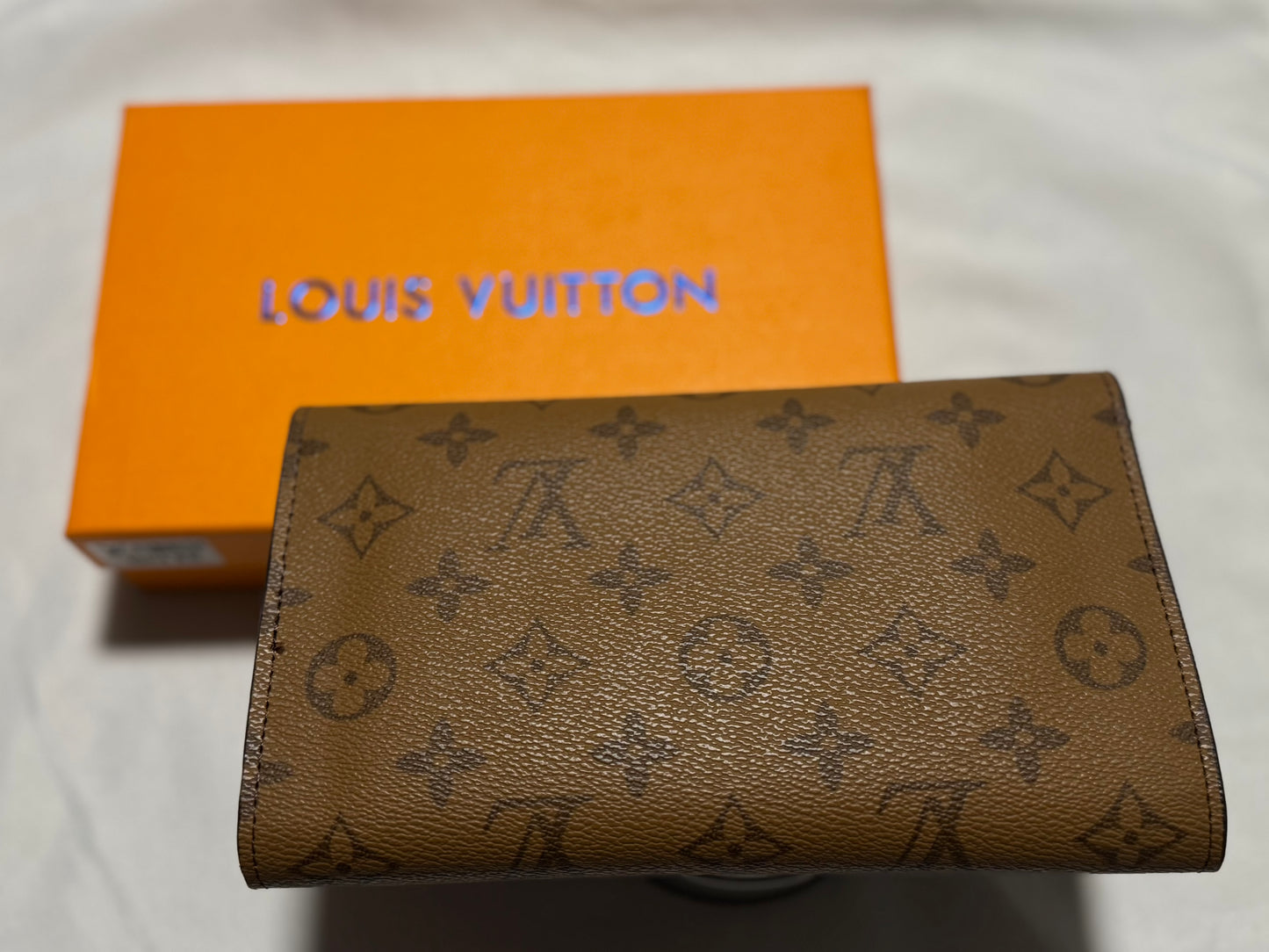 Peanut Butter/Brown LV Crossbody Wallet (Small)