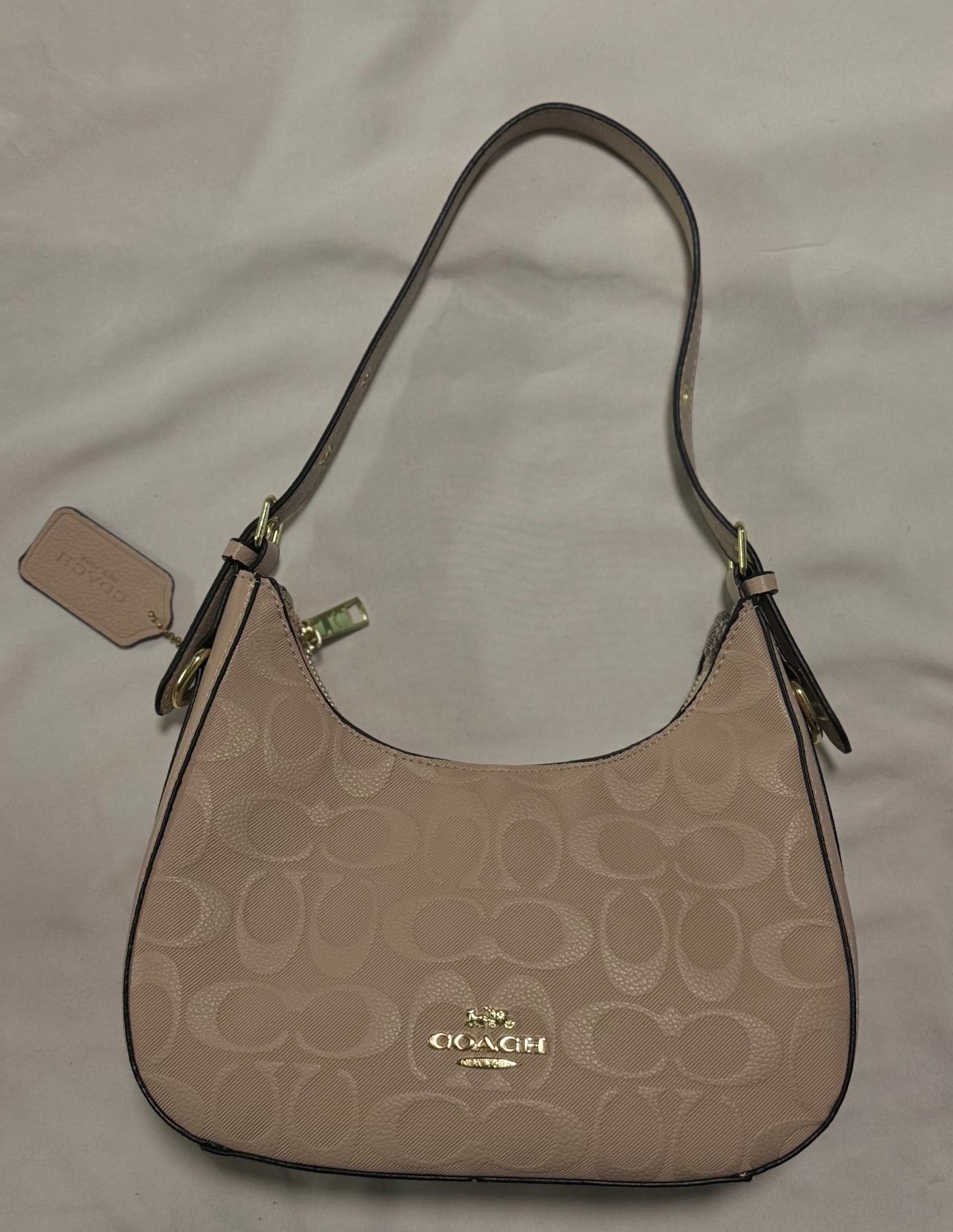 Tan Coach Handbag + Crossbody