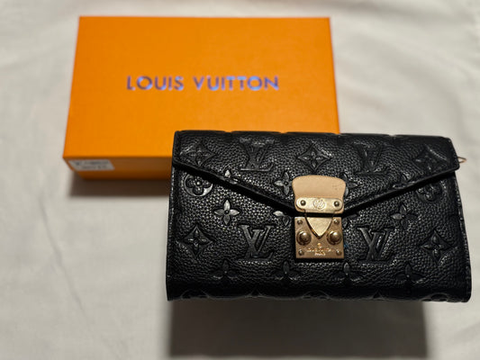 Black LV Crossbody Wallet (Small)