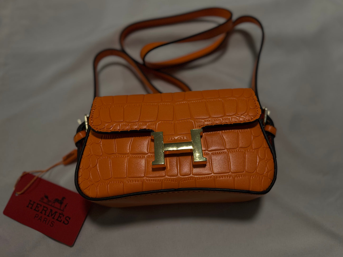 Orange Hermes Small Bag + Crossbody