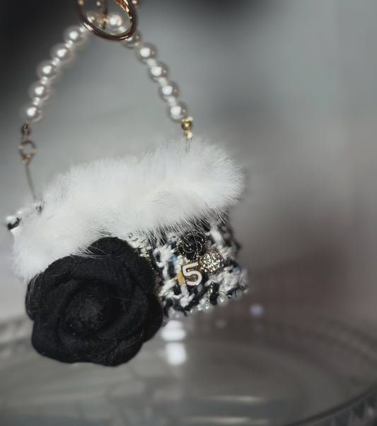 Pearls & Fur Purse